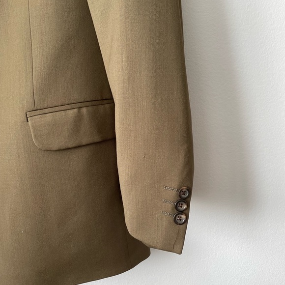 VINTAGE GIORGIO SAPPINI 100% WOOL SUIT JACKET MADE IN CANADA SIZE LARGE - Picture 6 of 12